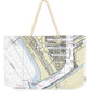 Marina Del Ray California Nautical Chart - Weekender Tote Bag