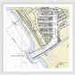 Marina Del Ray California Nautical Chart - Framed Print