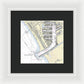 Marina Del Ray California Nautical Chart - Framed Print