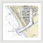 Marina Del Ray California Nautical Chart - Framed Print