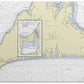 Marthas Vineyard Massachusetts Nautical Chart - Bath Towel