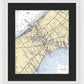 Mattituck-new York Nautical Chart - Framed Print