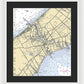Mattituck-new York Nautical Chart - Framed Print