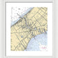 Mattituck-new York Nautical Chart - Framed Print