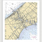 Mattituck-new York Nautical Chart - Framed Print