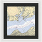 Mccans Bay-virginia Nautical Chart - Framed Print