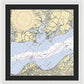 Mccans Bay-virginia Nautical Chart - Framed Print