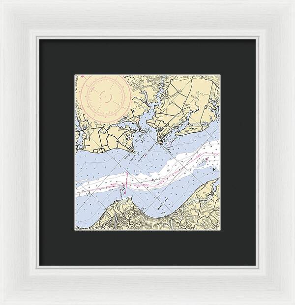 Mccans Bay-virginia Nautical Chart - Framed Print