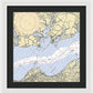Mccans Bay-virginia Nautical Chart - Framed Print