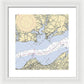 Mccans Bay-virginia Nautical Chart - Framed Print
