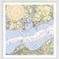 Mccans Bay-virginia Nautical Chart - Framed Print