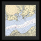 Mccans Bay-virginia Nautical Chart - Framed Print