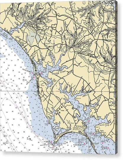 Mckay Beach-maryland Nautical Chart - Acrylic Print