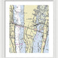 Merritt Island Florida Nautical Chart - Framed Print