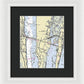 Merritt Island Florida Nautical Chart - Framed Print