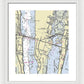 Merritt Island Florida Nautical Chart - Framed Print