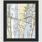 Merritt Island Florida Nautical Chart - Framed Print