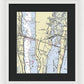 Merritt Island Florida Nautical Chart - Framed Print