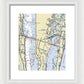 Merritt Island Florida Nautical Chart - Framed Print