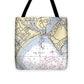 Milford-connecticut Nautical Chart - Tote Bag