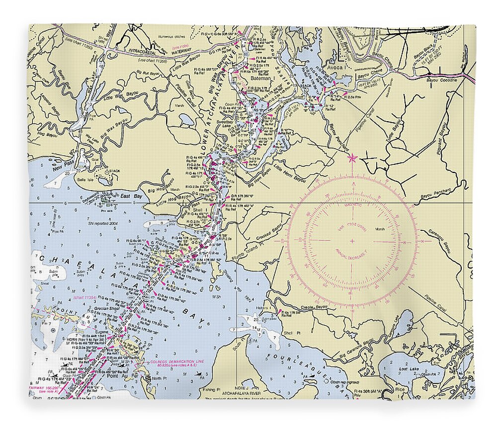 Morgan City Louisiana Nautical Chart - Blanket