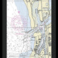 Moss Landing Harbor California Nautical Chart - Framed Print
