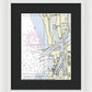 Moss Landing Harbor California Nautical Chart - Framed Print