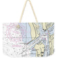 Moss Landing Harbor California Nautical Chart - Weekender Tote Bag