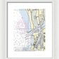 Moss Landing Harbor California Nautical Chart - Framed Print