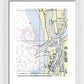 Moss Landing Harbor California Nautical Chart - Framed Print