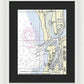 Moss Landing Harbor California Nautical Chart - Framed Print