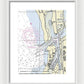Moss Landing Harbor California Nautical Chart - Framed Print