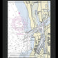 Moss Landing Harbor California Nautical Chart - Framed Print