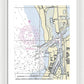 Moss Landing Harbor California Nautical Chart - Framed Print