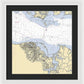 Mount Airey-virginia Nautical Chart - Framed Print