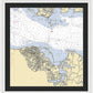 Mount Airey-virginia Nautical Chart - Framed Print