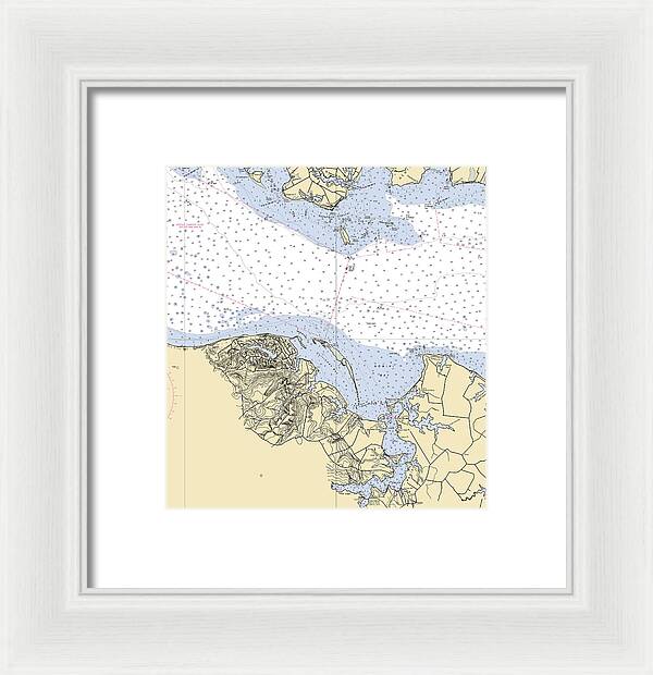 Mount Airey-virginia Nautical Chart - Framed Print