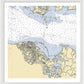Mount Airey-virginia Nautical Chart - Framed Print