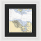Mount Airey-virginia Nautical Chart - Framed Print