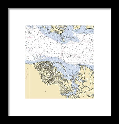 Mount Airey-virginia Nautical Chart - Framed Print
