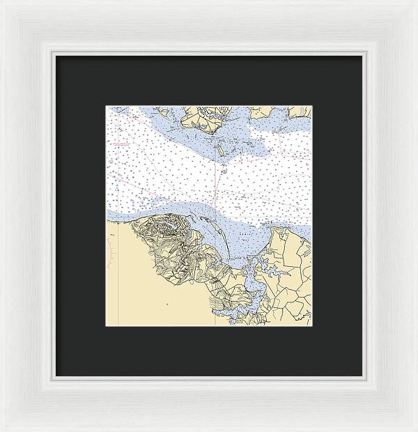 Mount Airey-virginia Nautical Chart - Framed Print