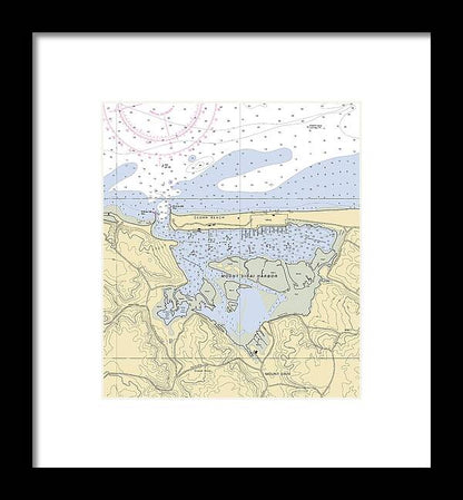 Mt Sinai Harbor-new York Nautical Chart - Framed Print