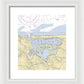 Mt Sinai Harbor-new York Nautical Chart - Framed Print