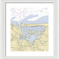 Mt Sinai Harbor-new York Nautical Chart - Framed Print