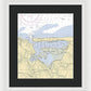 Mt Sinai Harbor-new York Nautical Chart - Framed Print