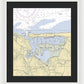 Mt Sinai Harbor-new York Nautical Chart - Framed Print