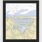 Mt Sinai Harbor-new York Nautical Chart - Framed Print