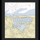 Mt Sinai Harbor-new York Nautical Chart - Framed Print
