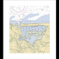 Mt Sinai Harbor-new York Nautical Chart - Framed Print