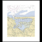 Mt Sinai Harbor-new York Nautical Chart - Framed Print